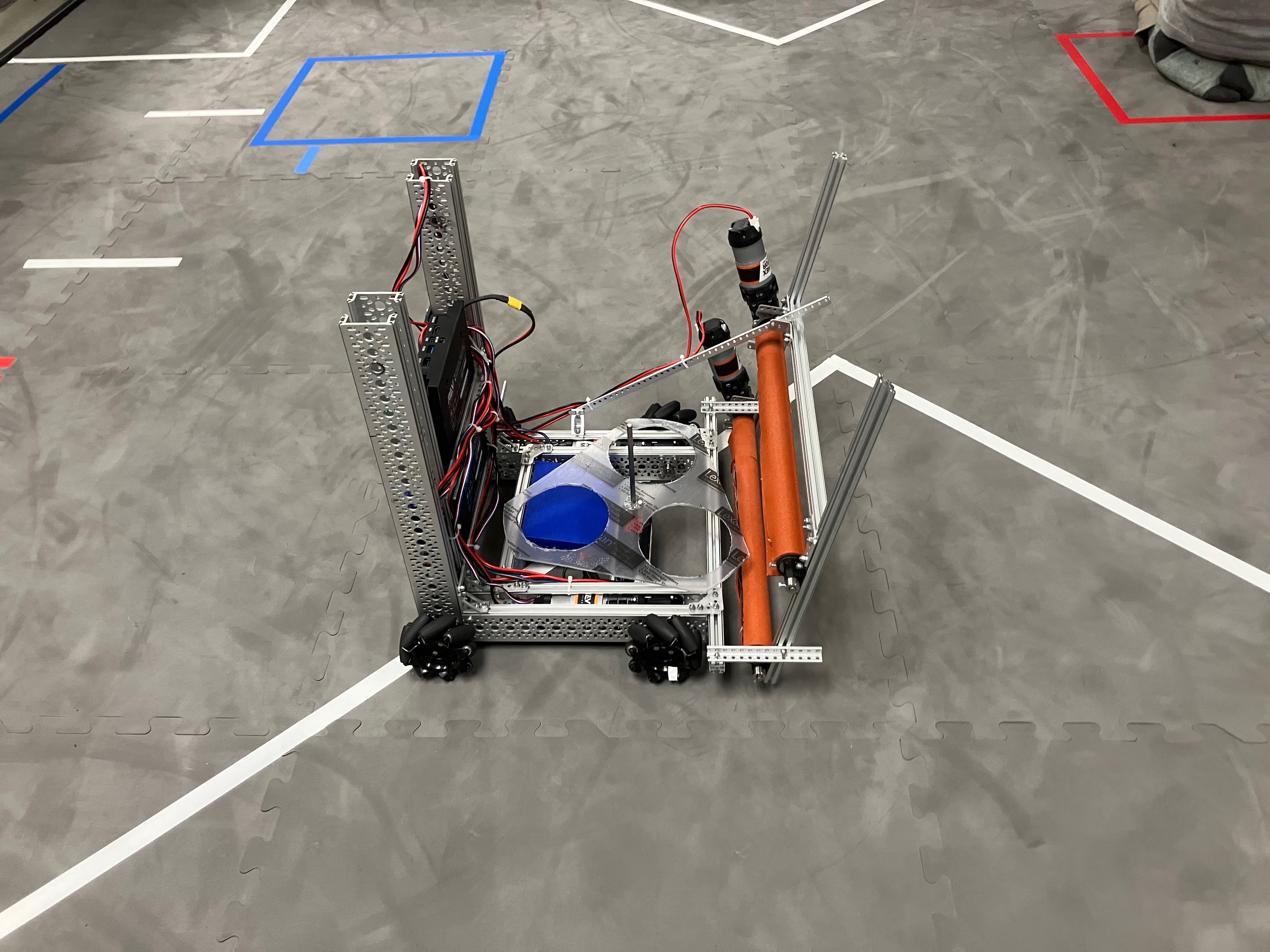 Robot on field with game piece