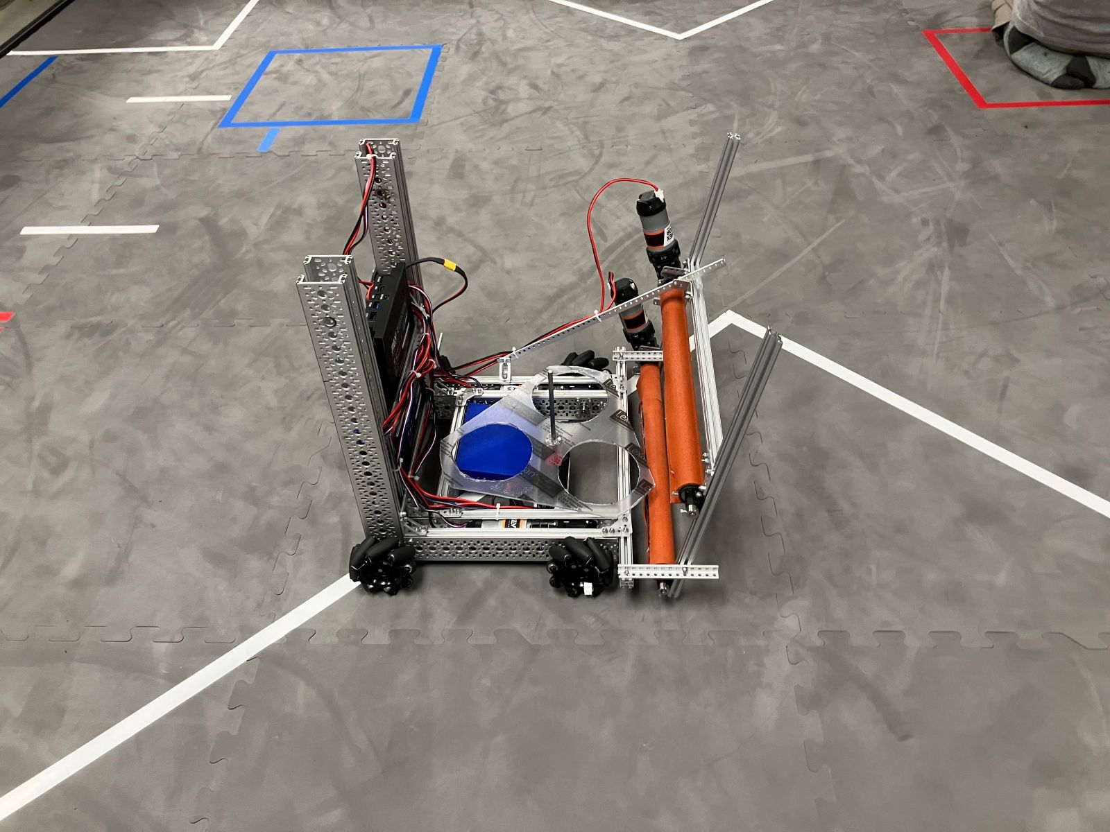 Robot on field with game piece